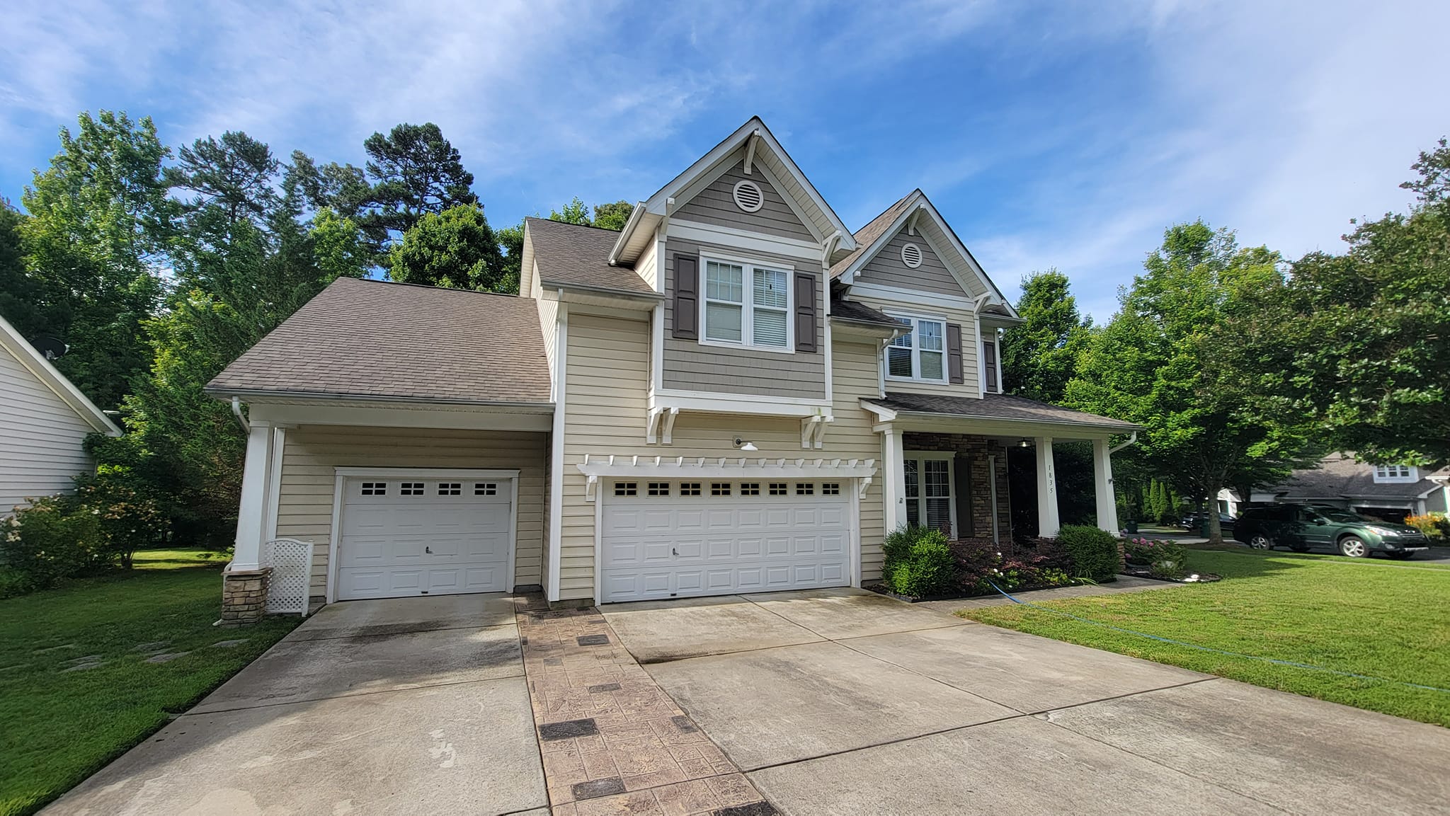 Driveway cleaning before